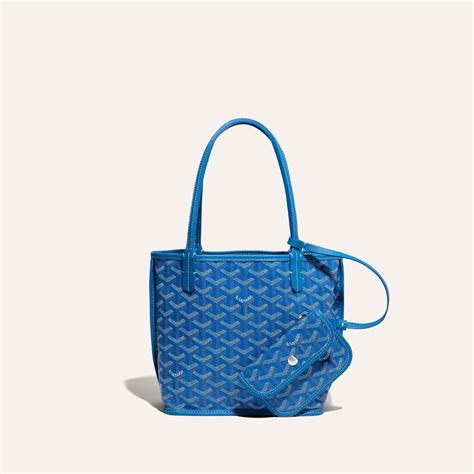 mini blue goyard bag|goyard anjou mini price 2023.